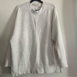 Aerie Oversized Light Gray Lounge Sweater
